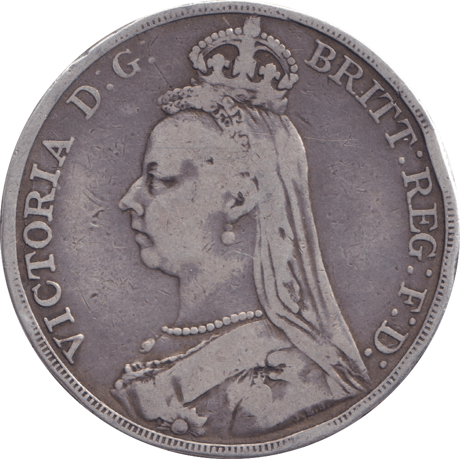 1889 CROWN ( FINE ) - CROWN - Cambridgeshire Coins