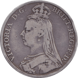 1889 CROWN ( FINE ) - CROWN - Cambridgeshire Coins