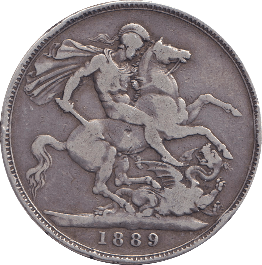 1889 CROWN ( FINE ) - CROWN - Cambridgeshire Coins
