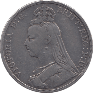 1889 CROWN ( FINE ) - CROWN - Cambridgeshire Coins