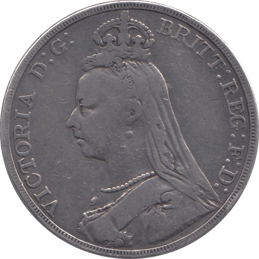 1889 CROWN ( FINE ) - CROWN - Cambridgeshire Coins