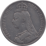 1889 CROWN ( FINE ) - CROWN - Cambridgeshire Coins