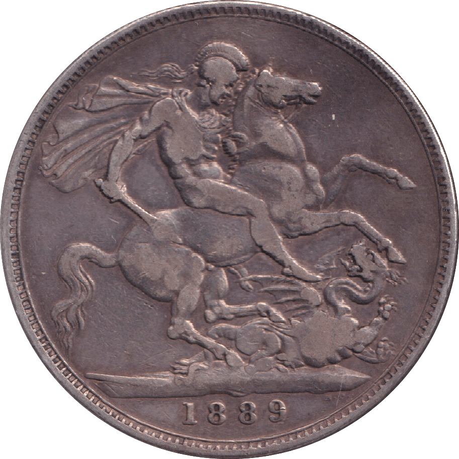 1889 CROWN ( FINE ) - CROWN - Cambridgeshire Coins