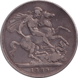 1889 CROWN ( FINE ) - CROWN - Cambridgeshire Coins