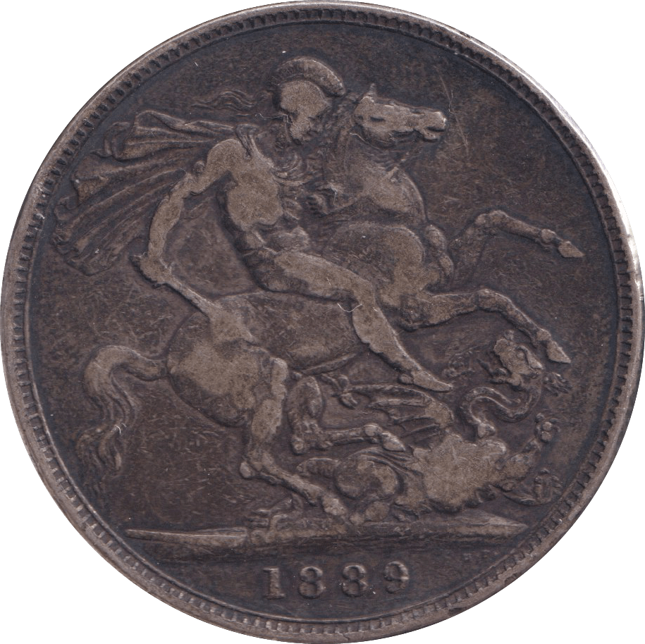 1889 CROWN ( FINE ) - CROWN - Cambridgeshire Coins