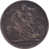 1889 CROWN ( FINE ) - CROWN - Cambridgeshire Coins