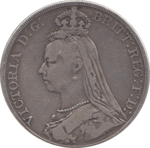 1889 CROWN ( FINE ) - CROWN - Cambridgeshire Coins