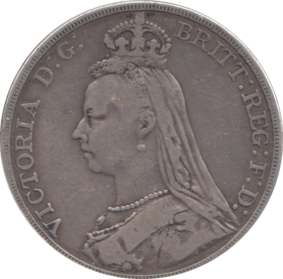 1889 CROWN ( FINE ) - CROWN - Cambridgeshire Coins