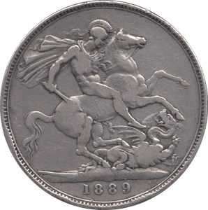 1889 CROWN ( FINE ) - Crown - Cambridgeshire Coins