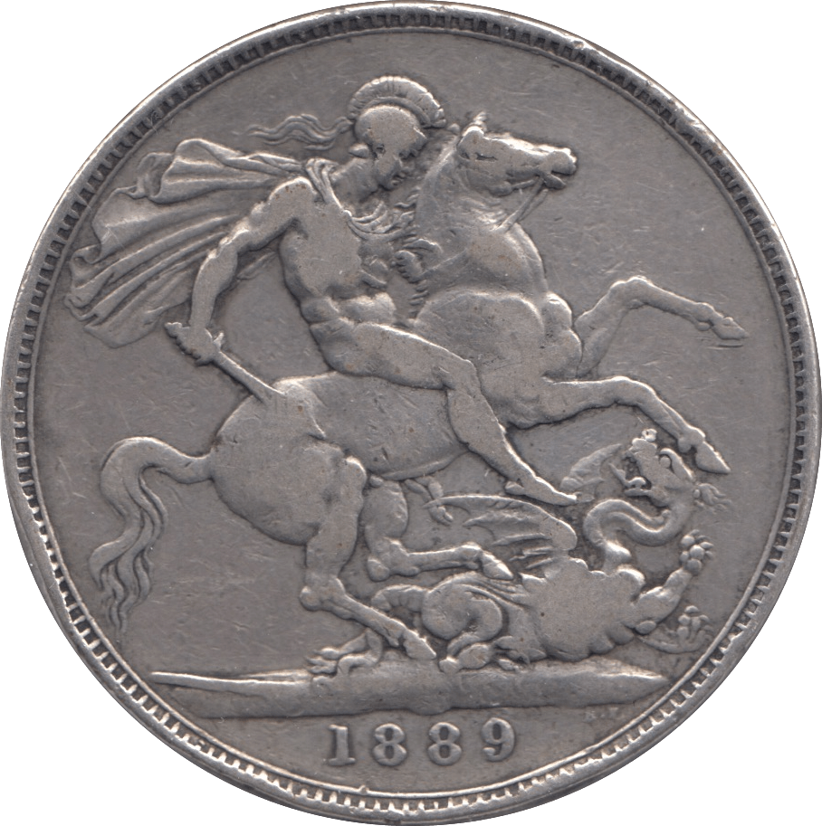 1889 CROWN ( FINE ) - Crown - Cambridgeshire Coins