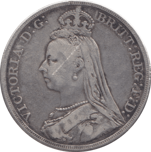 1889 CROWN ( FINE ) - CROWN - Cambridgeshire Coins