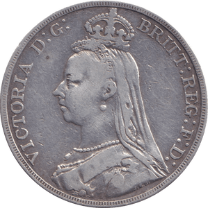 1889 CROWN ( FINE ) - CROWN - Cambridgeshire Coins