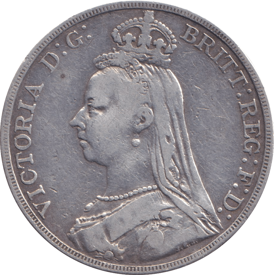 1889 CROWN ( FINE ) - CROWN - Cambridgeshire Coins