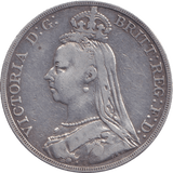 1889 CROWN ( FINE ) - CROWN - Cambridgeshire Coins
