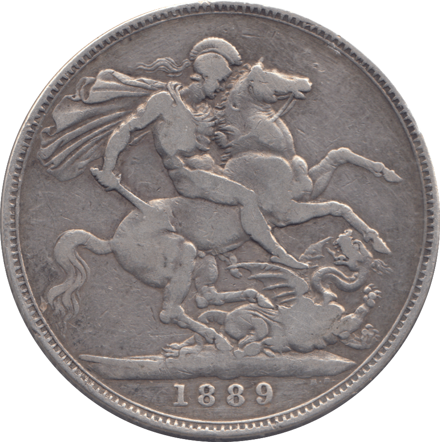1889 CROWN ( FINE ) - CROWN - Cambridgeshire Coins