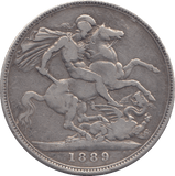 1889 CROWN ( FINE ) - CROWN - Cambridgeshire Coins
