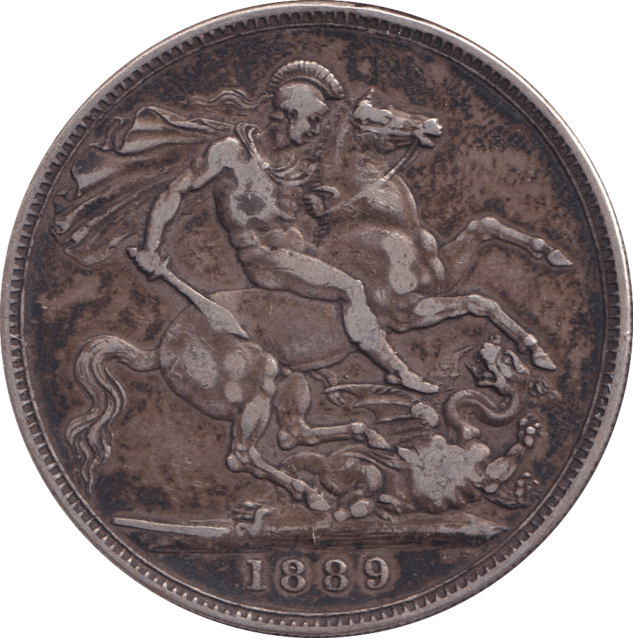 1889 CROWN ( FINE ) - CROWN - Cambridgeshire Coins