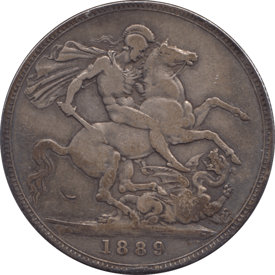 1889 CROWN ( FINE ) - CROWN - Cambridgeshire Coins