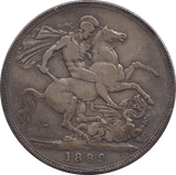 1889 CROWN ( FINE ) - CROWN - Cambridgeshire Coins