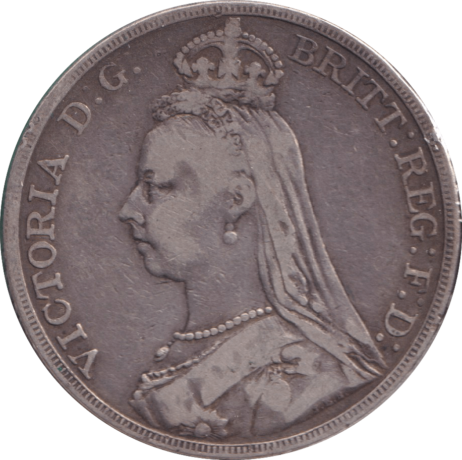1889 CROWN ( FINE ) - CROWN - Cambridgeshire Coins