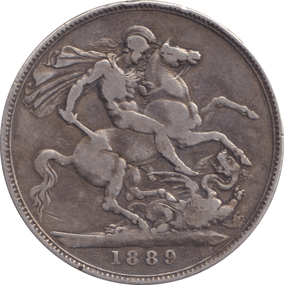 1889 CROWN ( FINE ) - FLORIN - Cambridgeshire Coins