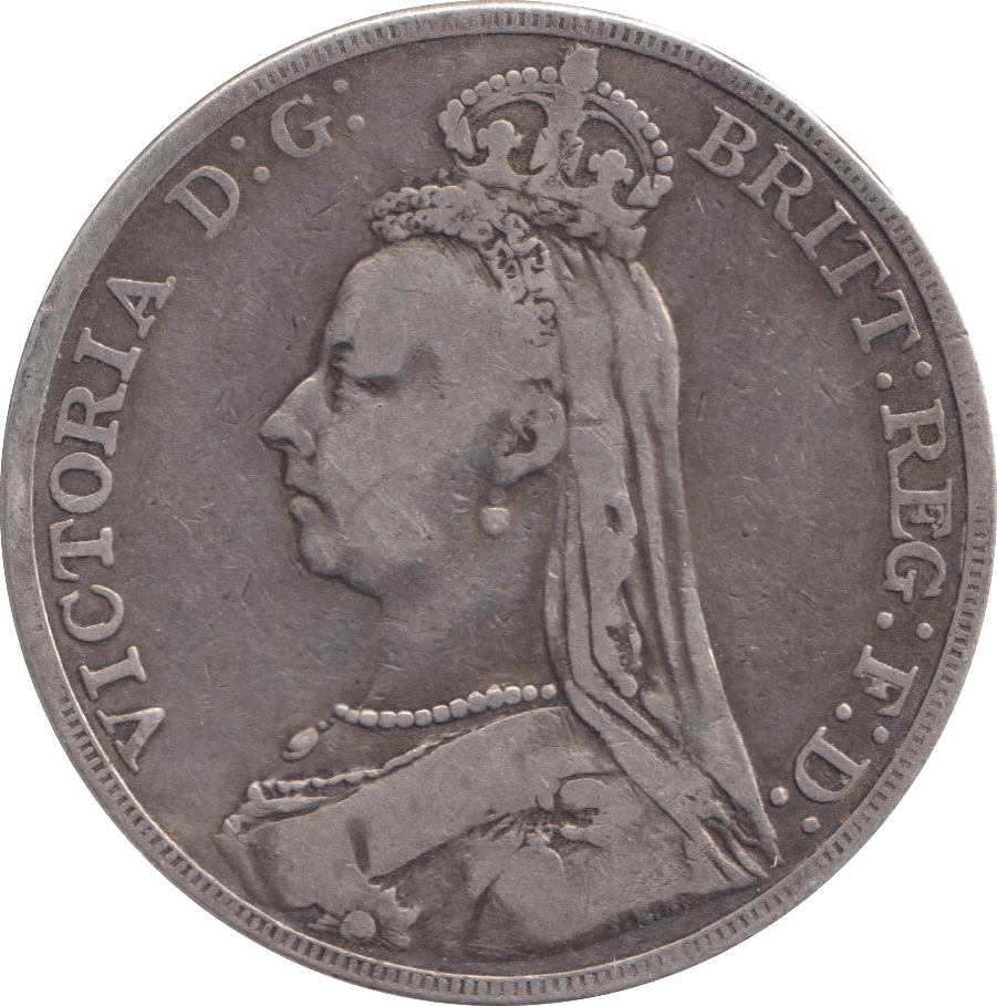 1889 CROWN ( FINE ) - FLORIN - Cambridgeshire Coins