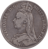 1889 CROWN ( FINE ) - FLORIN - Cambridgeshire Coins