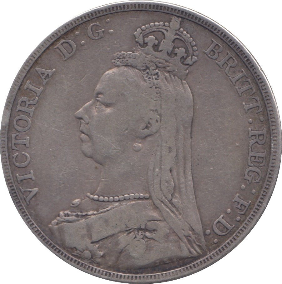 1889 CROWN ( FINE ) - WORLD COINS - Cambridgeshire Coins