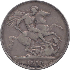 1889 CROWN ( FINE ) - WORLD COINS - Cambridgeshire Coins
