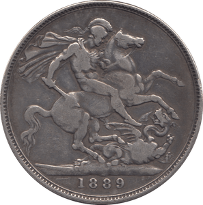 1889 CROWN ( GF ) 2 - CROWN - Cambridgeshire Coins