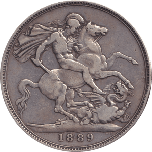 1889 CROWN ( GF ) - CROWN - Cambridgeshire Coins