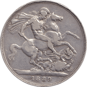 1889 CROWN ( GF ) - CROWN - Cambridgeshire Coins