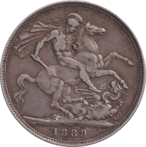1889 CROWN ( GF ) - CROWN - Cambridgeshire Coins
