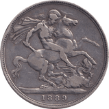 1889 CROWN ( GF ) - CROWN - Cambridgeshire Coins