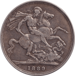 1889 CROWN ( GF ) - CROWN - Cambridgeshire Coins