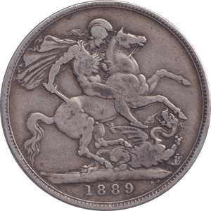 1889 CROWN ( GF ) - CROWN - Cambridgeshire Coins