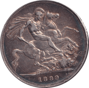 1889 CROWN ( GF ) - CROWN - Cambridgeshire Coins