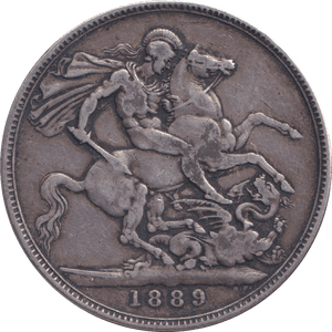 1889 CROWN ( GF ) - CROWN - Cambridgeshire Coins
