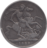 1889 CROWN ( GF ) - CROWN - Cambridgeshire Coins