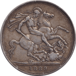 1889 CROWN ( GF ) - CROWN - Cambridgeshire Coins
