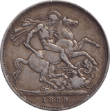 1889 CROWN ( GF ) - CROWN - Cambridgeshire Coins