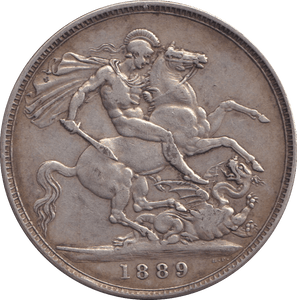 1889 CROWN ( GF ) - CROWN - Cambridgeshire Coins
