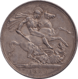 1889 CROWN ( GF ) - CROWN - Cambridgeshire Coins