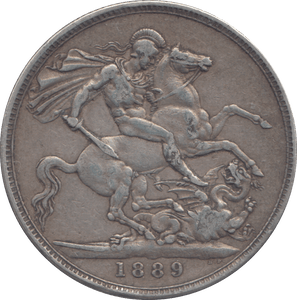 1889 CROWN ( GF ) - CROWN - Cambridgeshire Coins