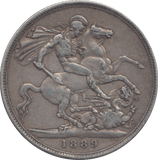1889 CROWN ( GF ) - CROWN - Cambridgeshire Coins