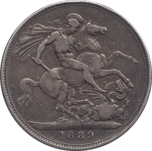 1889 CROWN ( GF ) - CROWN - Cambridgeshire Coins