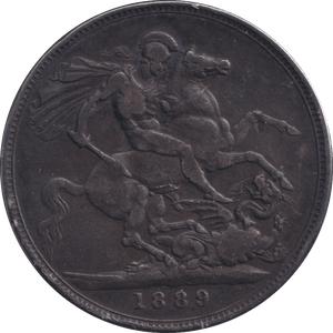 1889 CROWN ( GF ) - CROWN - Cambridgeshire Coins