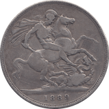 1889 CROWN ( GF ) - CROWN - Cambridgeshire Coins