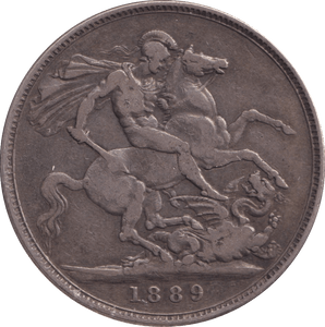 1889 CROWN ( GF ) - CROWN - Cambridgeshire Coins