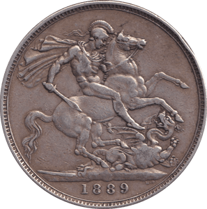 1889 CROWN ( GF ) - CROWN - Cambridgeshire Coins